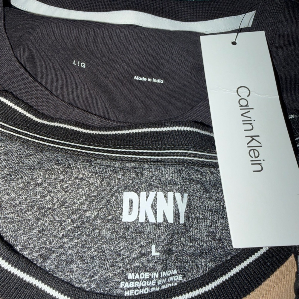 ๐2 for 1 Price, Calvin Klein Black and Gray and DKNY Color block Tee - Picture 5 of 5